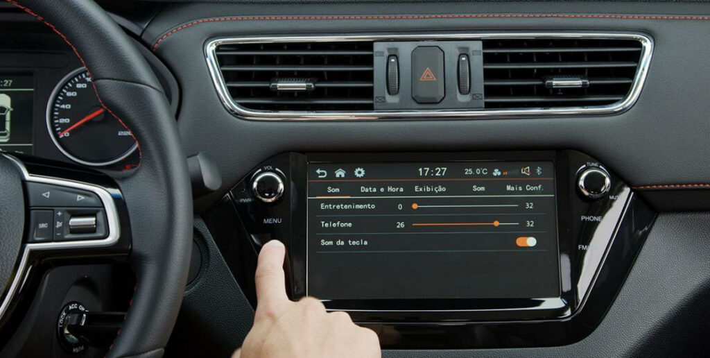 JAC T40 2021 central multimidia