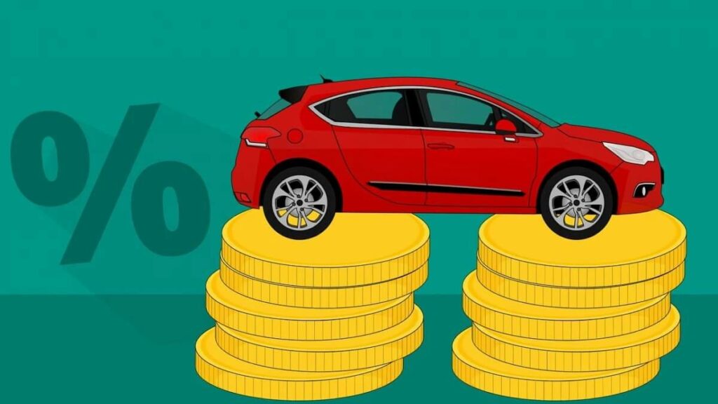 Carro sob moedas, imagem ilustrativa sobre o IPVA 2023 MS