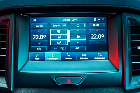 Ford Ranger 2022 central multimídia