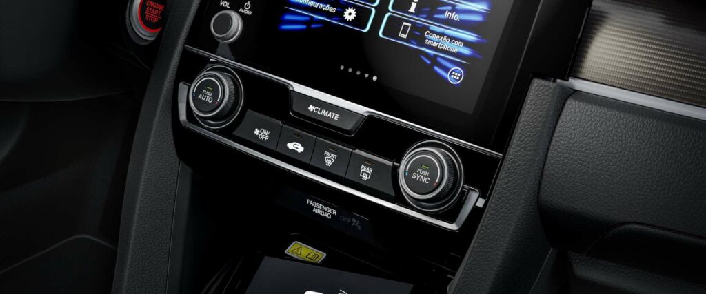 Honda Civic 2022 sistema de ar condicionado