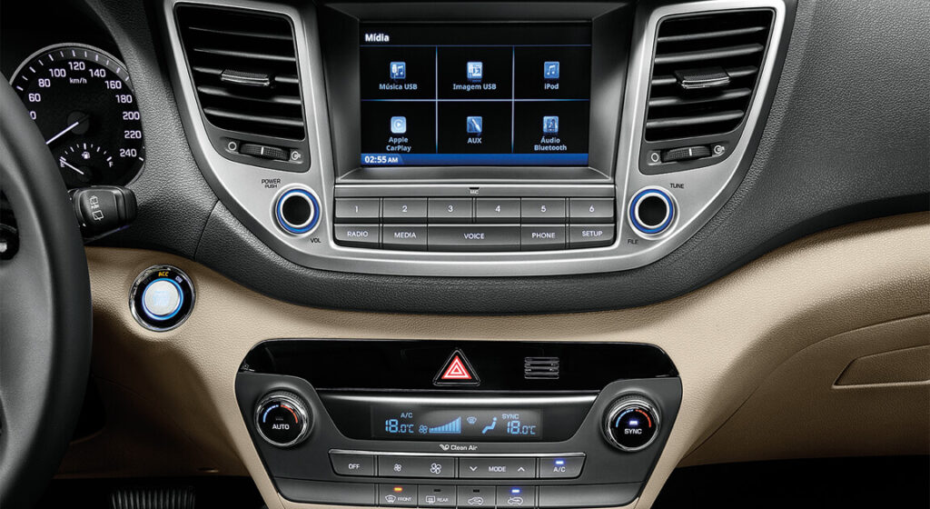 Hyundai Tucson 2022 Painel central