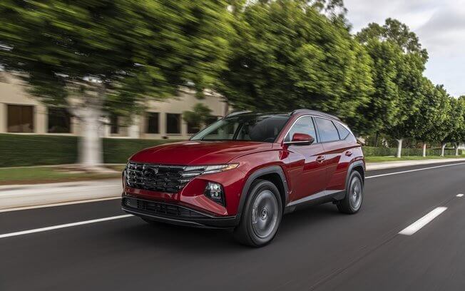 Hyundai Tucson 2022 parte dianteira