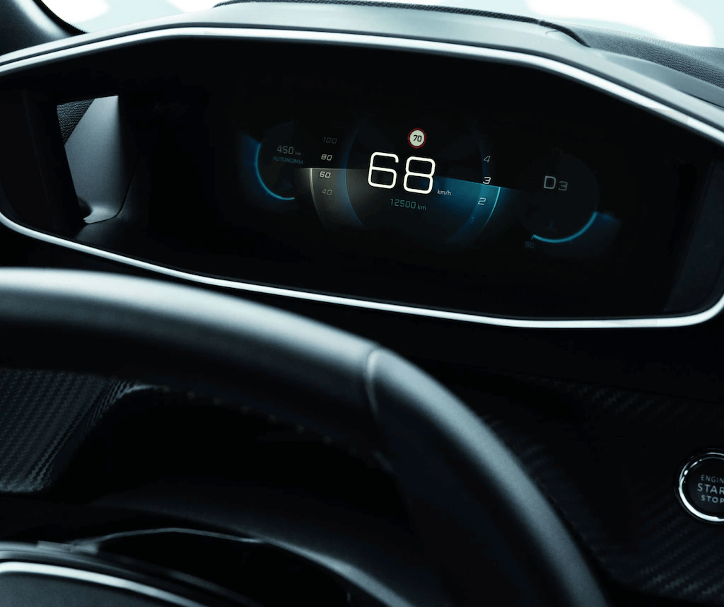 Peugeot 208 2022 painel de instrumentos
