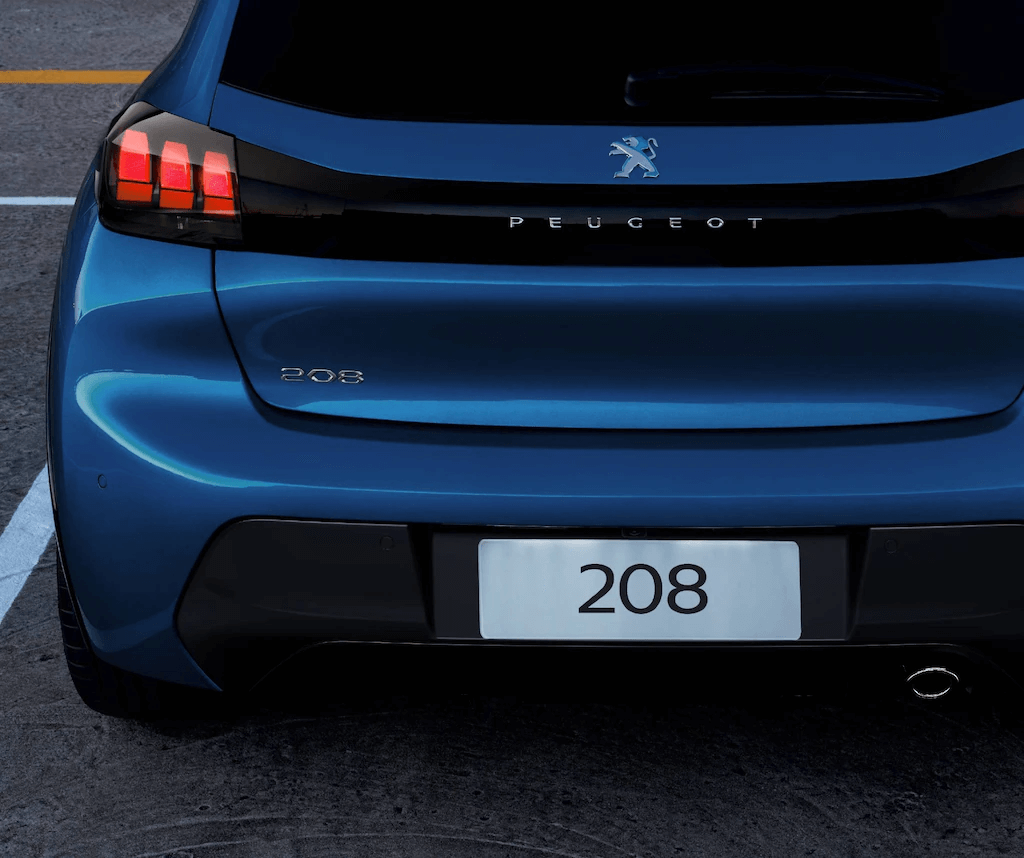 Peugeot 208 2022 linhas traseiras