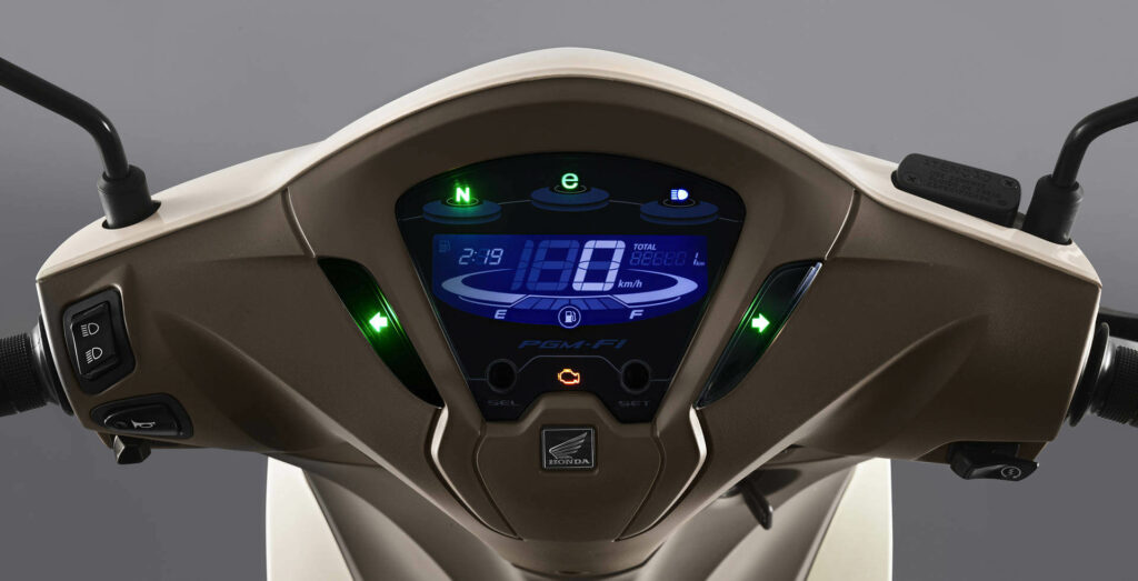 Honda Biz 125 2022 painel de instrumentos
