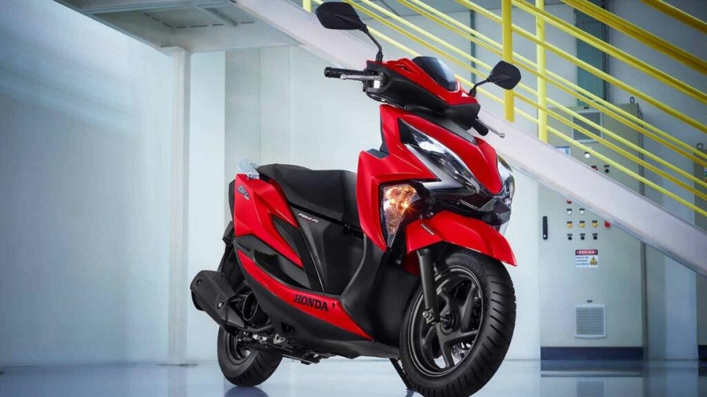 Honda Elite 125 2022 vermelha frente