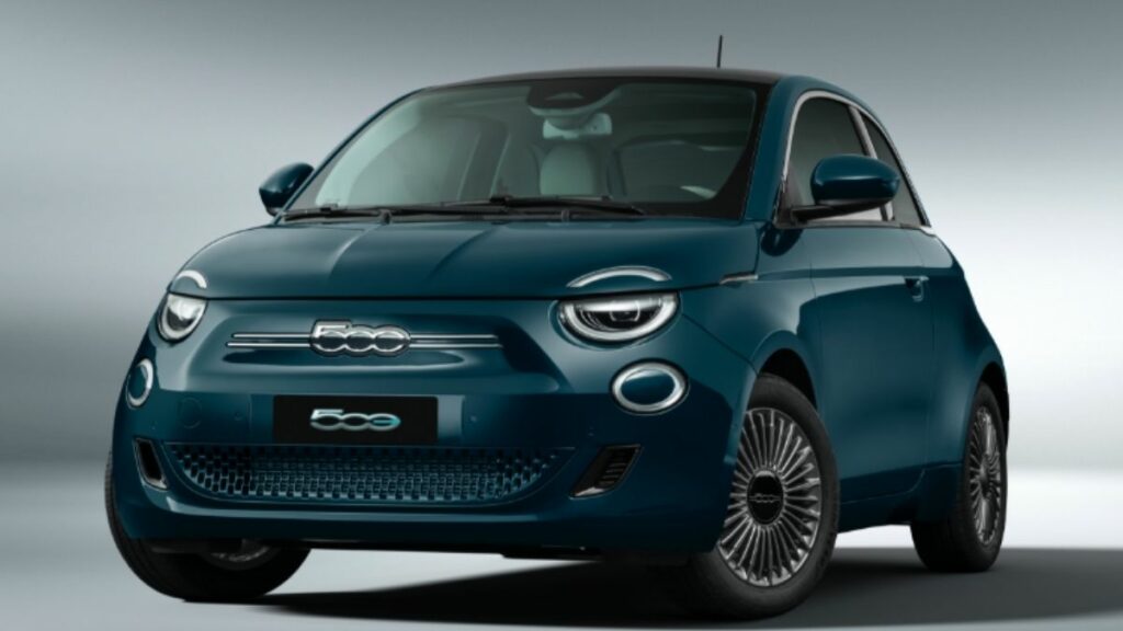 Fiat 500 elétrico verde