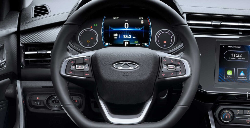Novo volante multifuncional da Tiggo 3X 2022