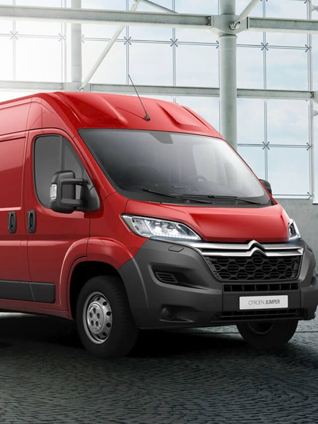 Nova Citröen Jumper 2022 na cor vermelha