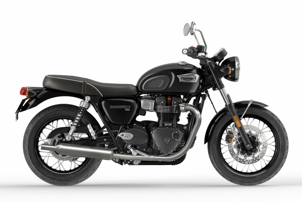 Bonneville 2022 preta de lado