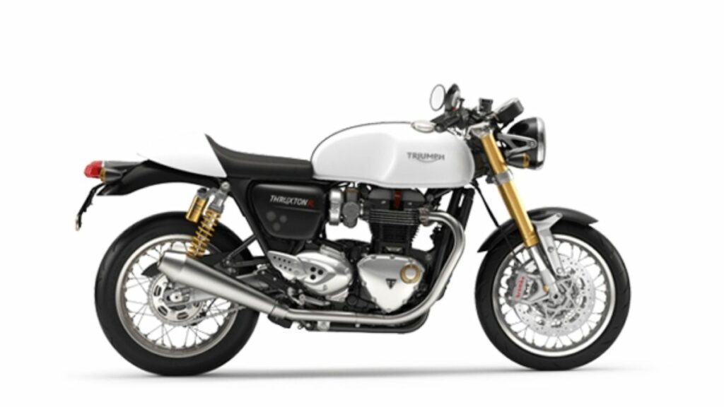 Triumph Thruxton R 1200cc 2022 branca