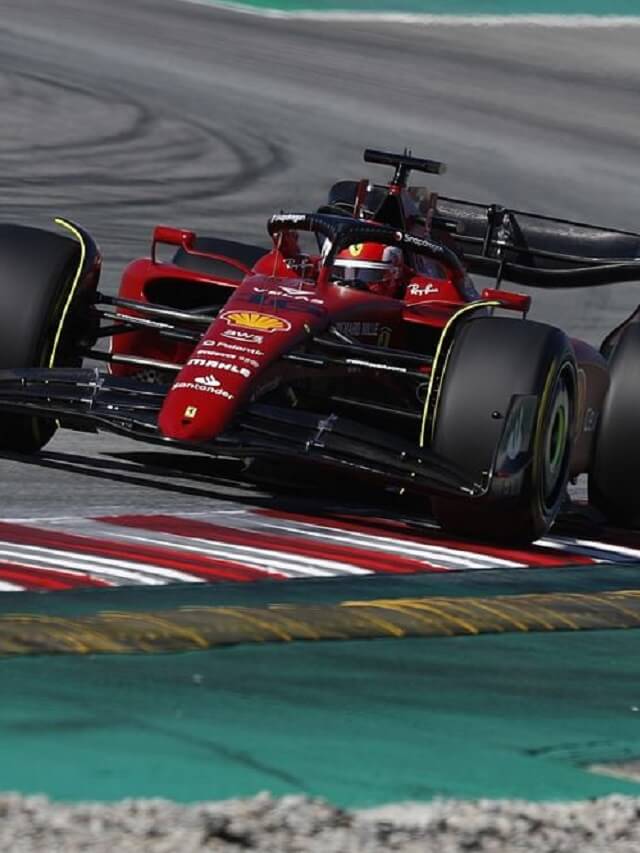Carro de corrida da Ferrari na Fórmula