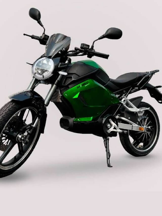 Dianteira da nova Shineray SHE S na cor verde