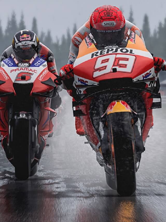 Pilotos da MotoGP na chuva