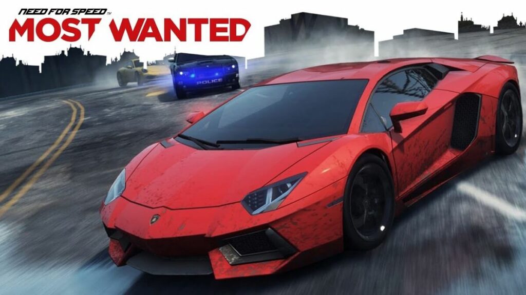 Melhores jogos de corrida para PC Fraco com um carro vermelho fazendo drift.
