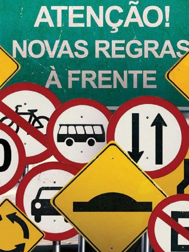 Várias placas de trânsito