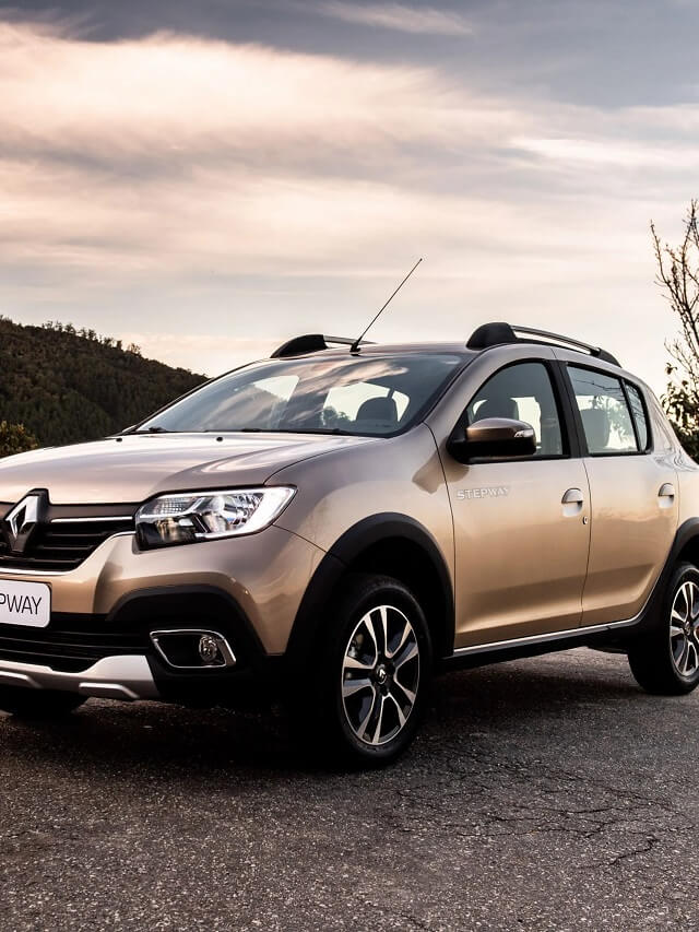 Renault Stepway 2023 na cor dourado