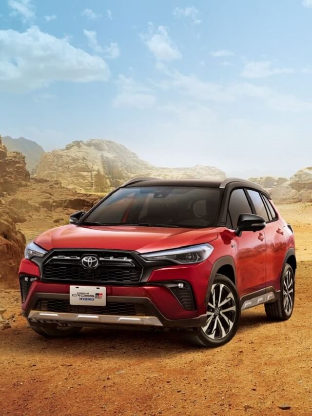 Novo Corolla Cross GR-Sport 2023 na cor vermelha