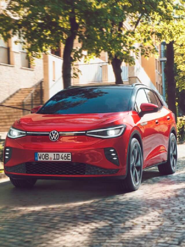 Novo carro da Volkswagen, na cor vermelha