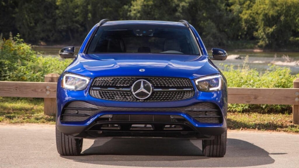 GLC SUV 2022 azul frente