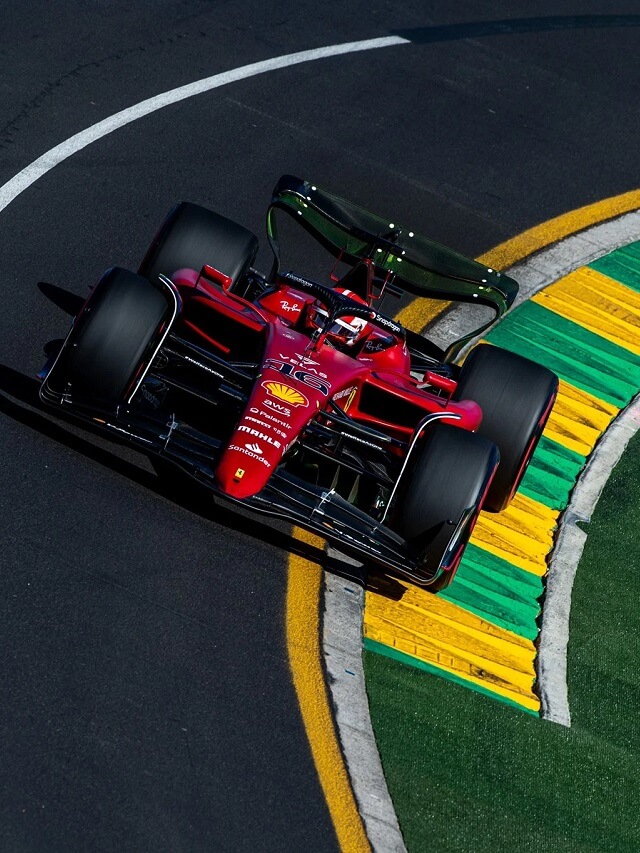 Carro da equipe da Ferrari na F1 2022