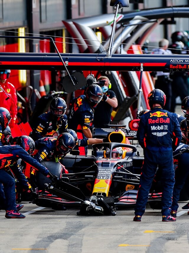 Pit Stop da F1 da equipe Red Bull Racing