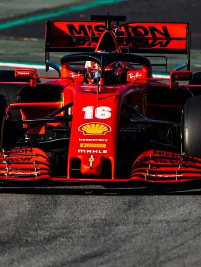 Dianteira de carro da Ferrari na F1