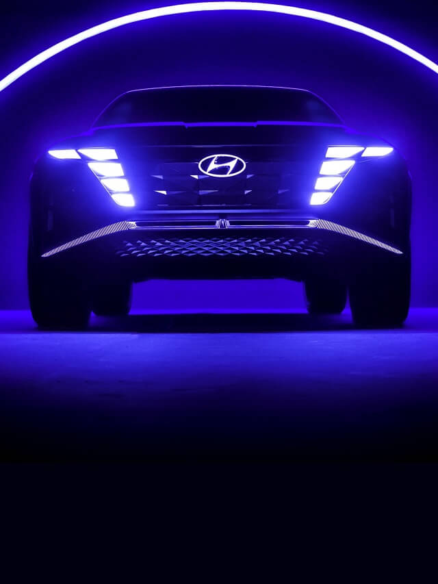 Frente de carro lançamento da empresa Hyundai
