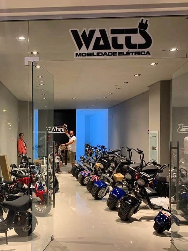 Loja de veículos elétricos da Watts