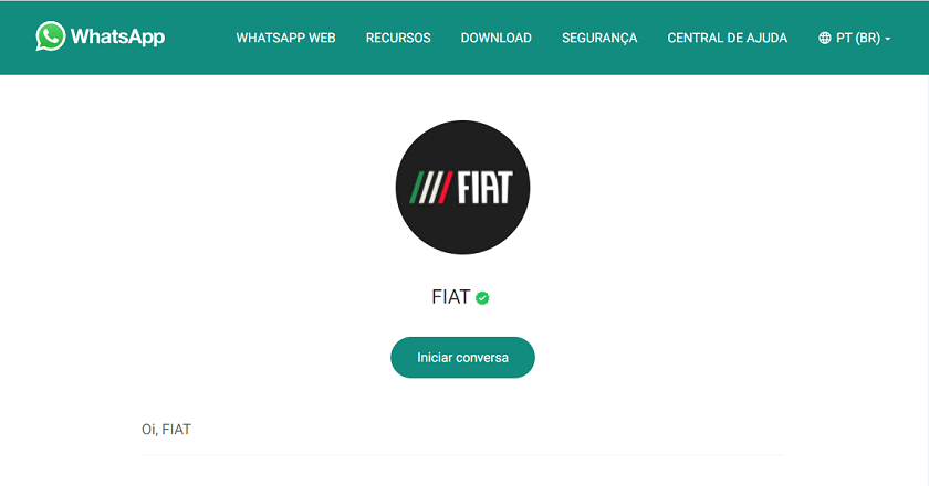 WhatsApp Fiat financiamentos telefone