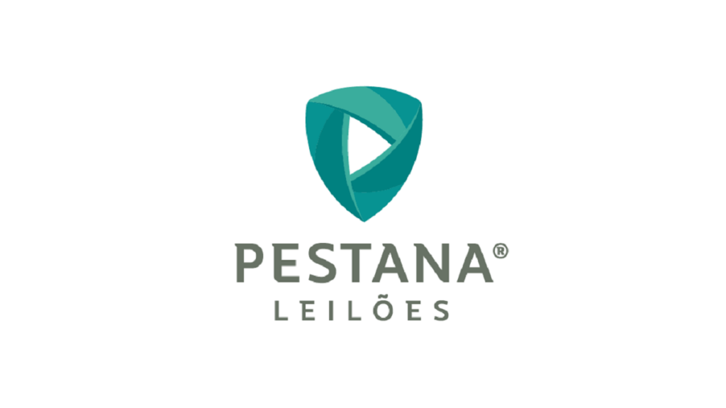 Logo da empresa Pestana Leilões com fundo branco