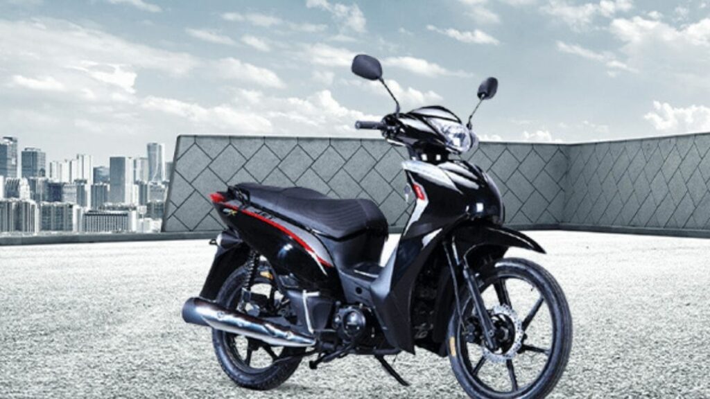 Foto de uma das motos da Shineray a JET 125