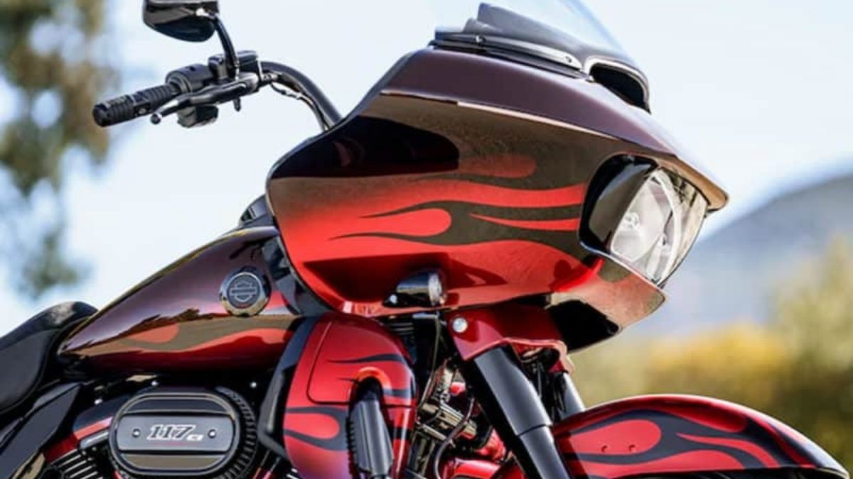 Farol da Road Glide 2022 vermelha