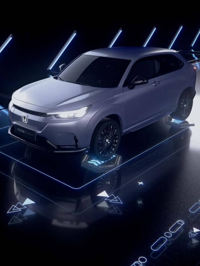Visão de cima de carro lançamento da Honda