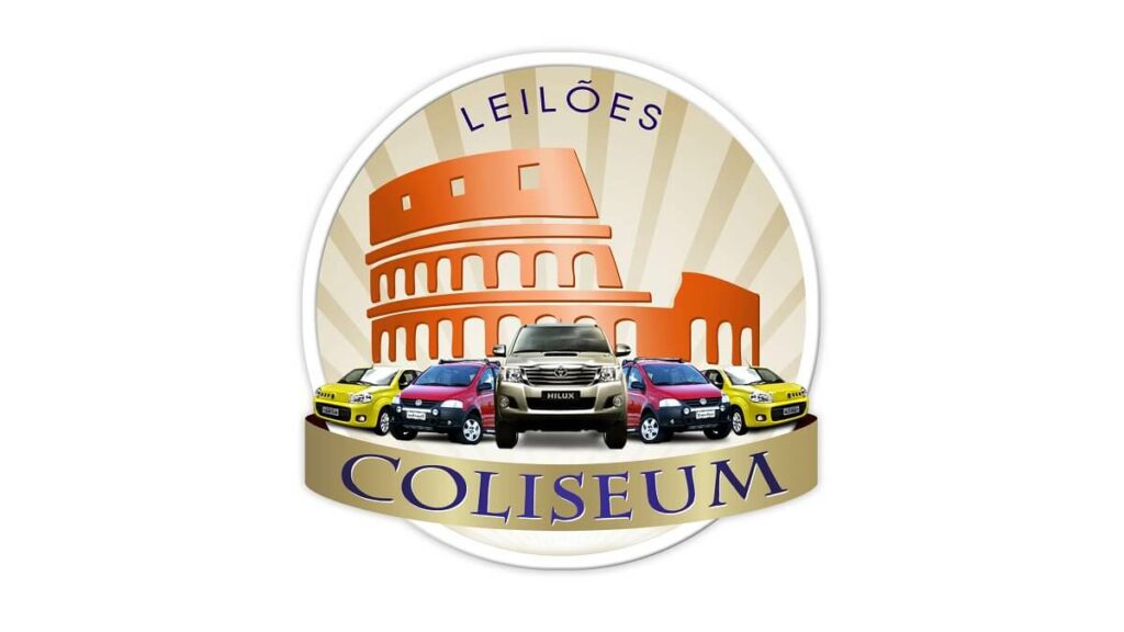 Logomarca da empresa Coliseum Leilão com fundo branco