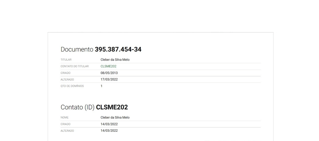 Captura de rela referente ao documento do site, com fundo branco