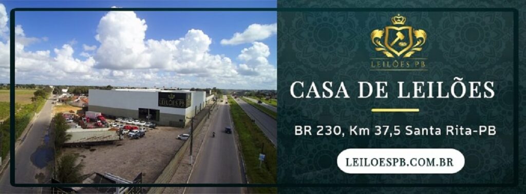 Localização da Leilões PB com foto da empresa ao fundo
