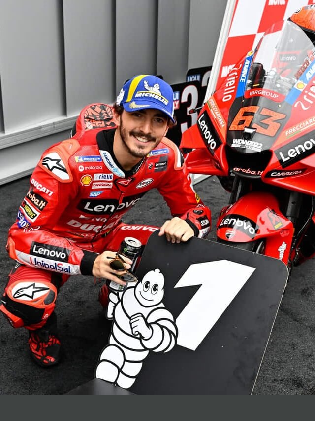 Foto do vencedor do GP da Holanda Francesco Bagnaia da Ducati