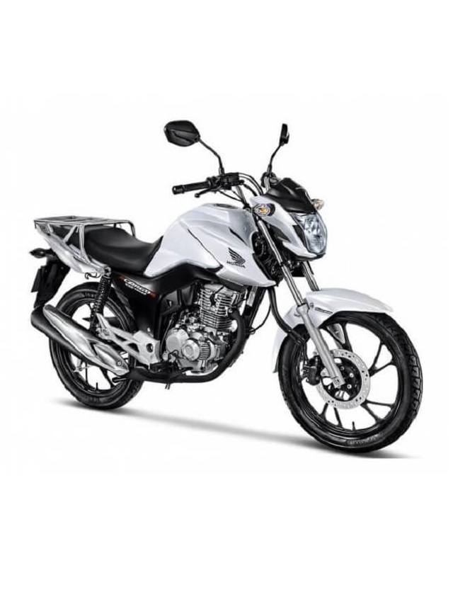 Foto frontal daCG 160 Cargo 2023 na cor branca