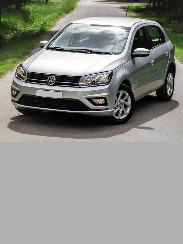 Foto frontal de um Volkswagen Gol 2022