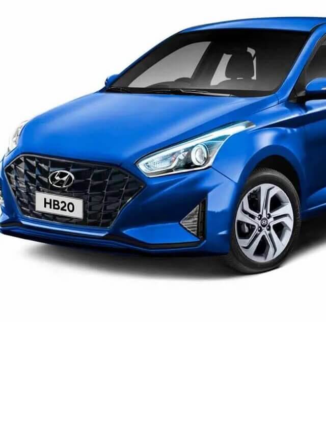 Hyundai HB20 2023 na cor azul