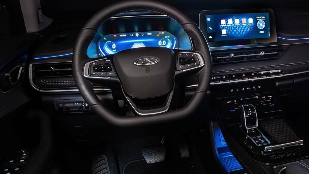 Foto do interior do Tiggo 7 2023