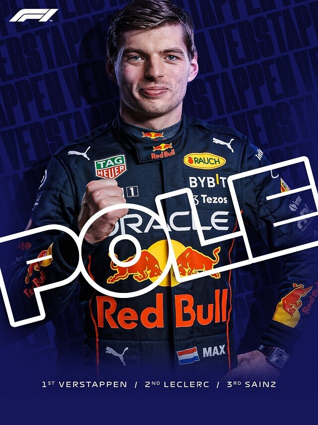 Foto do piloto Max Verstappen