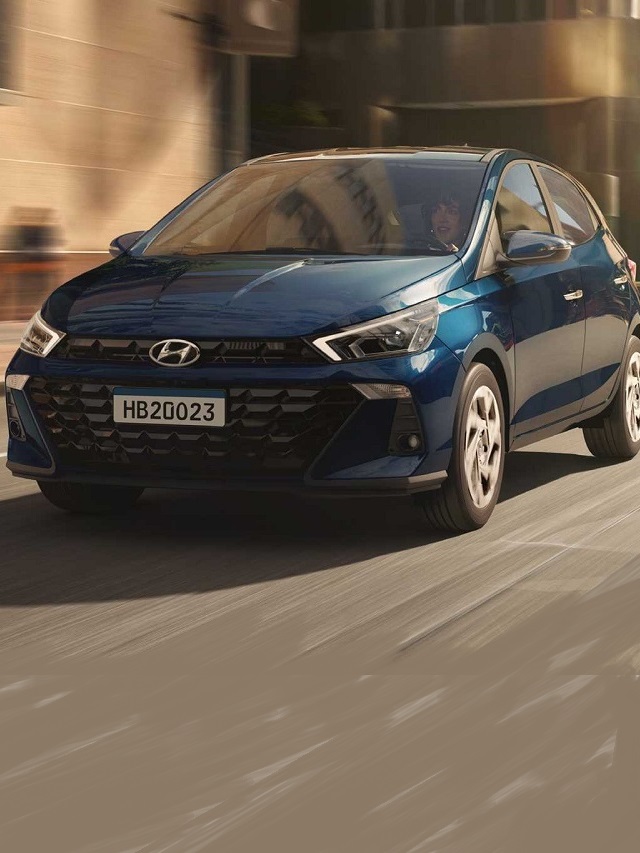 Foto frontal de um HB20 2023