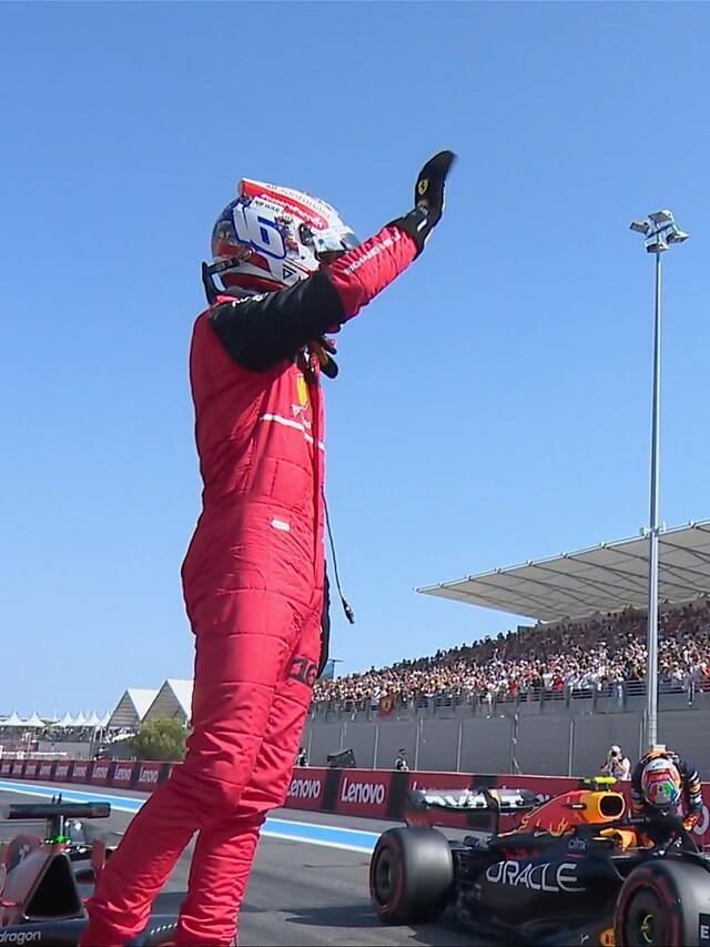 Foto do piloto Charles Leclerc