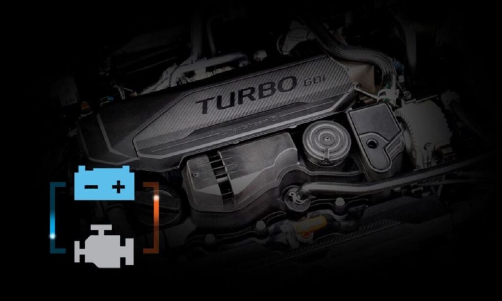 Foto do motor turbo do Sportage 2023