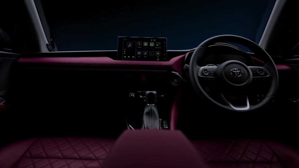 Foto do interior do Yaris 2023