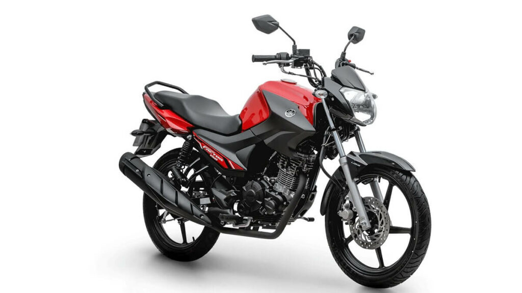 Foto de uma das motos da Yamaha, a Yamaha 150 Factori 2032