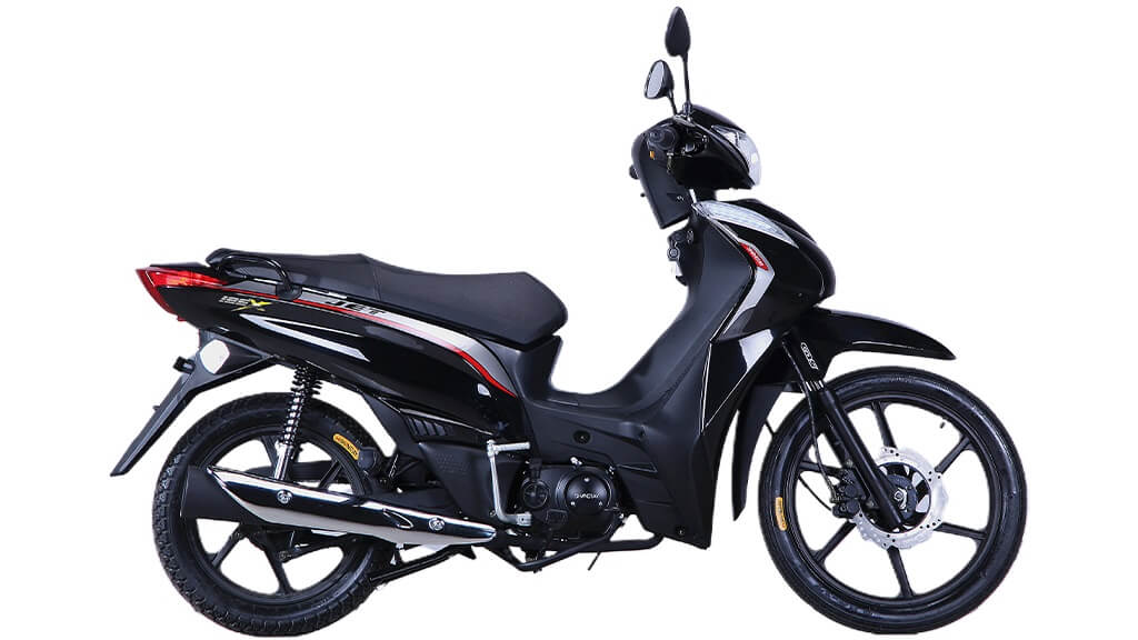 Shineray JET 125 2023 preta de lado