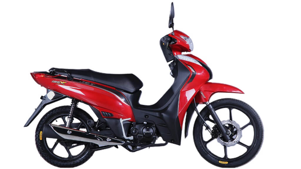 Shineray JET 125 2023 vermelha de lado